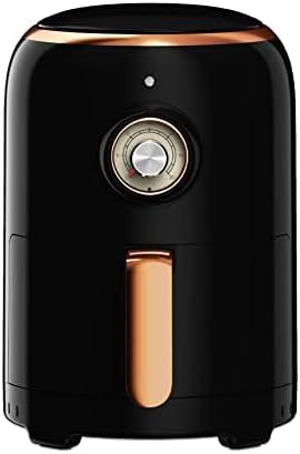 Fritadeira elétrica sem óleo Aria Air Fryers retrô preta, cesto cerâmico 1,9L, 800W, antiaderente, dials analógicos, fácil limpeza, 110V