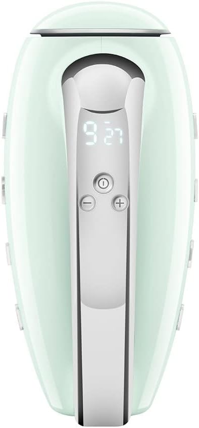 Batedeira Portátil SMEG Verde Retrô 9 Velocidades 220W Display LED Turbo Acessórios em Inox Bolsa de Armazenamento 110V