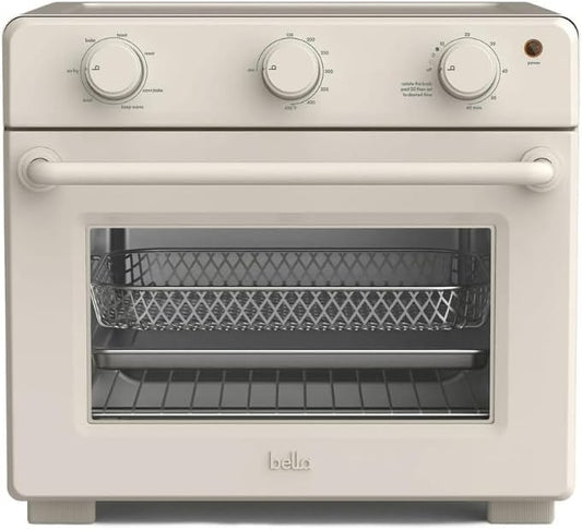 Forno Elétrico e Air Fryer 7 em 1 Oatmilk, 15L, Porta Vidro Temperado, 1700W, Bancada, 6 Fatias ou Pizza 12", Controles Simples, Timer, 110V