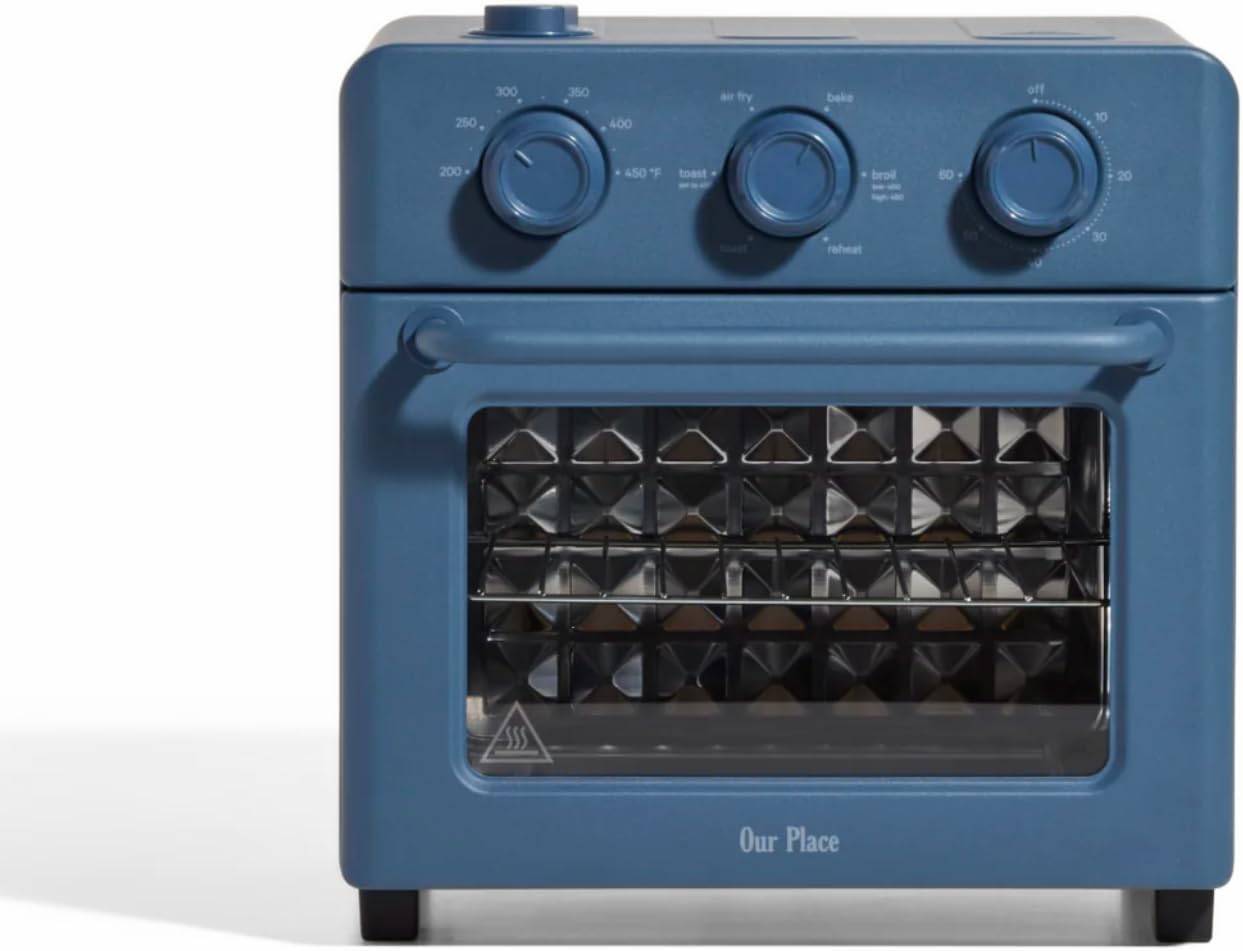 Forno Air Fryer de Bancada 6 em 1 Our Place Wonder Oven Blue Salt, 12 L, Inox, Infusão de Vapor, 1400 W, 110 V