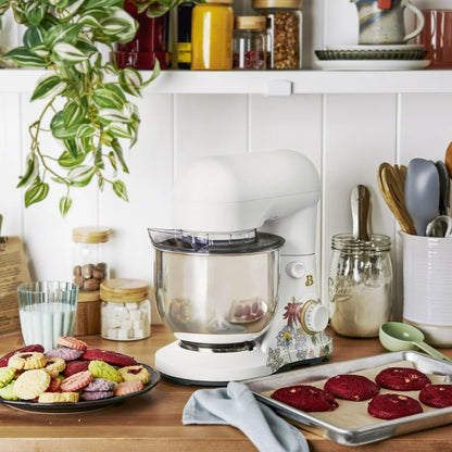 Batedeira Planetária 3,3L Beautiful Wildflower White Icing, 12 Velocidades, Taça Inox, Tilt-Head, Splash Guard, 300W, 110V
