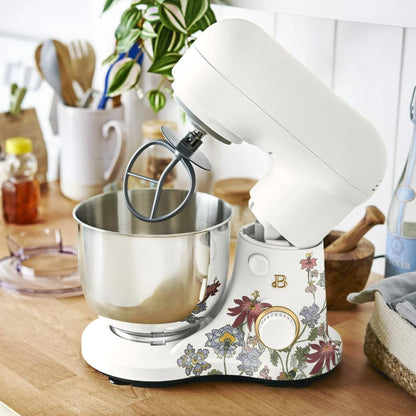 Batedeira Planetária 3,3L Beautiful Wildflower White Icing, 12 Velocidades, Taça Inox, Tilt-Head, Splash Guard, 300W, 110V
