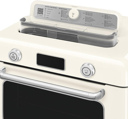 Forno Combinado de Bancada Retrô SMEG Creme 30L Ar Forçado Vapor e Air Fry 1800W 110V