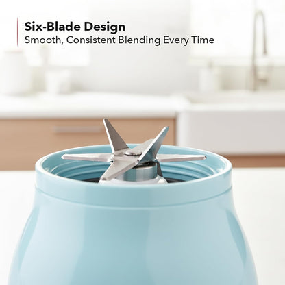Liquidificador OVENTE Azul Claro 550W Jarra de Vidro 1,5L 4 Velocidades 110V