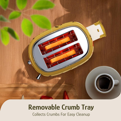 Torradeira Hazel Quinn X Eduardo Recife Floral Retro 2 Fatias 850W 6 Níveis 3 Funções Bandeja Removível Slots Largos Inox 110V