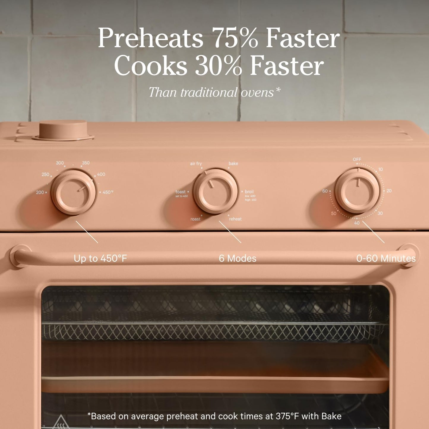 Forno Air Fryer de Bancada 6 em 1 Our Place Large Wonder Oven Spice, 30 L, Inox, Infusão de Vapor, 1700 W, 110 V