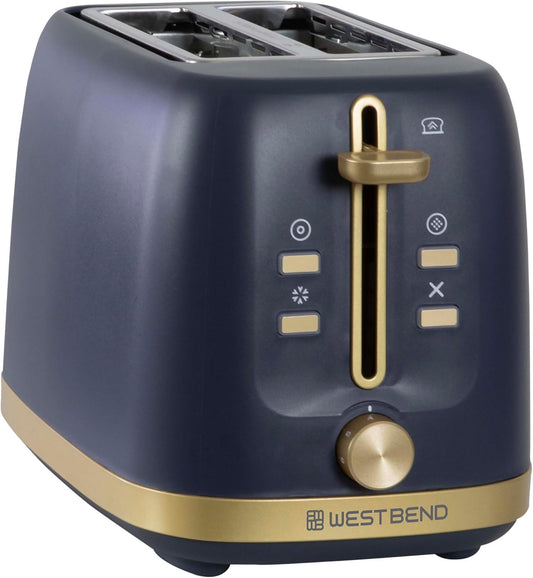 Torradeira West Bend Timeless 2 Fatias Azul e Dourada 7 Níveis de Tostagem 750W 110V
