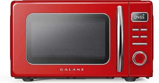 Forno Micro-ondas Retrô de Bancada Galanz Vermelho 20L 700W 110V